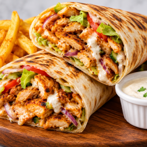 Mild Spicy Chicken Shawarma